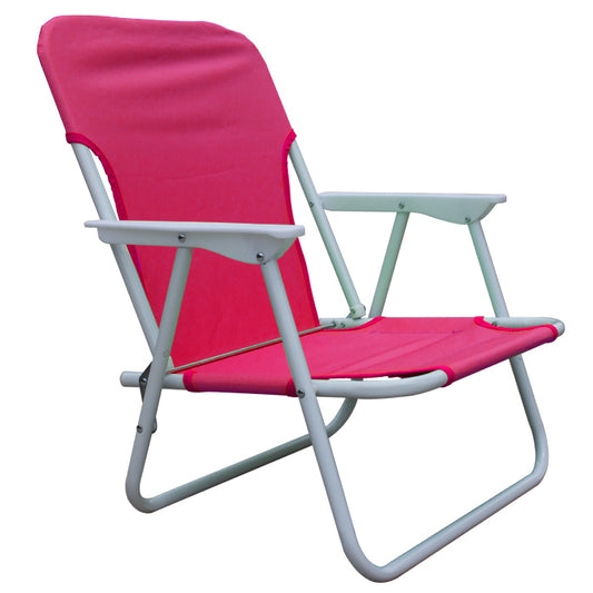 Καρέκλα Παραλίας Πορτοκαλί Μέταλλο/Ύφασμα 53x44x64cm Σε 3 Χρώματα - Hippie Home 