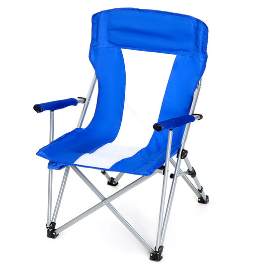 Καρέκλα Παραλίας CURACAO Μπλε Μέταλλο/Ύφασμα 55x55x95cm - Hippie Home 