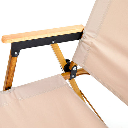 Καρέκλα Παραλίας ISLAMORADA Μπεζ/Χρυσό Μέταλλο/Ύφασμα 41x53x79cm - Hippie Home 