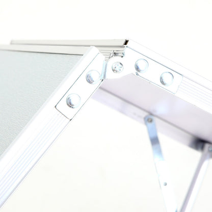 Τραπέζι Σπαστό ELYSIUM Γκρι Αλουμίνιο 56.5x53.5x36cm - Hippiehome.gr