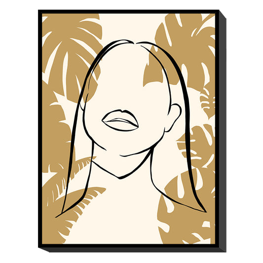 Πίνακας Σε Κορνίζα "Γυναικεία Φιγούρα" Καμβάς 60x80x3.5cm - Hippiehome.gr