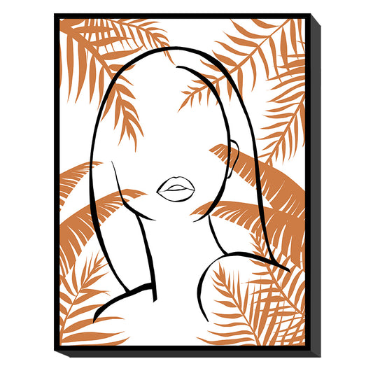 Πίνακας Σε Κορνίζα "Γυναικεία Φιγούρα" Καμβάς 60x80x3.5cm - Hippiehome.gr