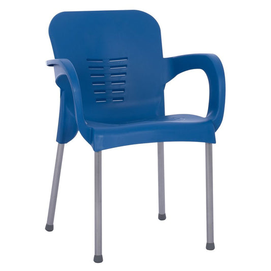 Καρέκλα Κήπου Eco Μπλε Ανακυκλωμένο PP 60x50x80xcm - Hippie Home 