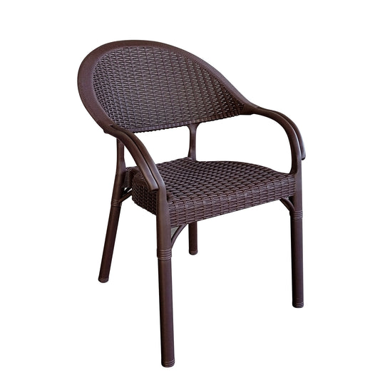 Καρέκλα Κήπου Eco Καφέ Ανακυκλωμένο PP 59x55x84cm - Hippiehome.gr