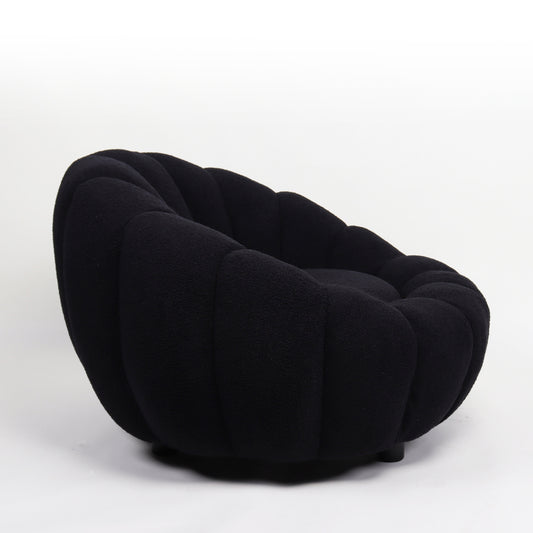 Πολυθρόνα AFET Μαύρο Ύφασμα/Ξύλο 94x89x61cm - Hippiehome.gr