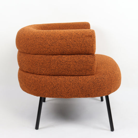 Πολυθρόνα CEREN Πορτοκαλί Ύφασμα/Μέταλλο/Ξύλο 87x80x70cm - Hippiehome.gr