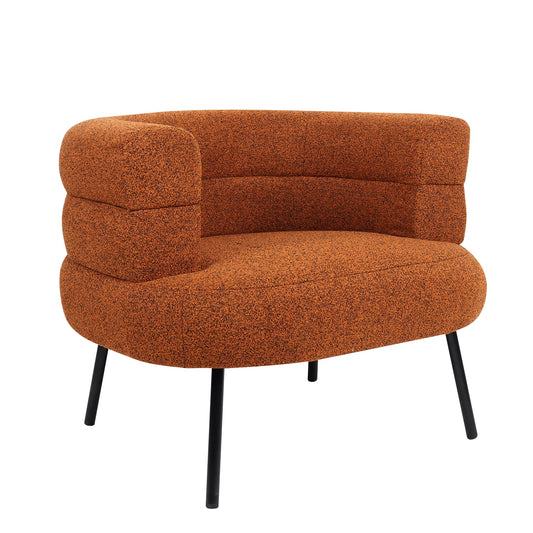 Πολυθρόνα CEREN Πορτοκαλί Ύφασμα/Μέταλλο/Ξύλο 87x80x70cm - Hippiehome.gr