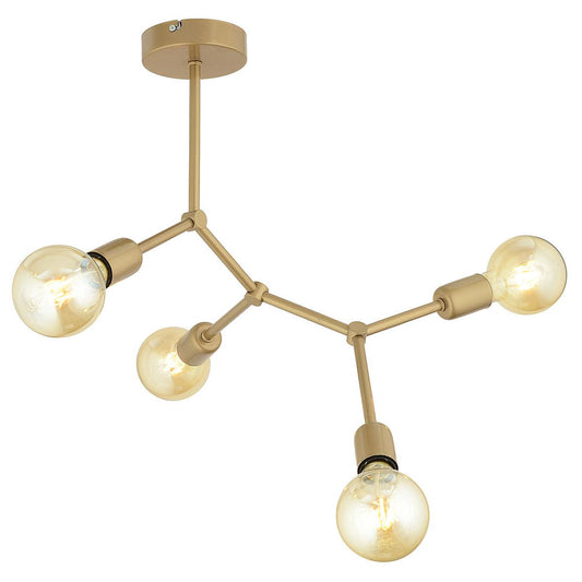 Φωτιστικό Κρεμαστό DARV Πολύφωτο Αντικέ Μέταλλο 50x40cm - Hippiehome.gr