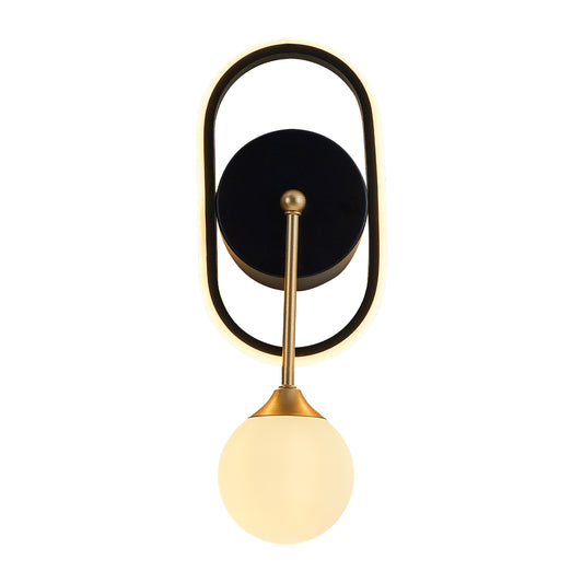 Φωτιστικό Τοίχου LULA Μαύρο Μέταλλο/Αλουμίνιο 15x38x6cm - Hippiehome.gr