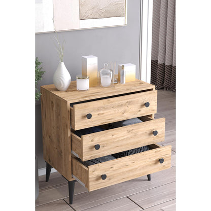 Συρταριέρα AMARI Δρυς Μοριοσανίδα 72x43x79cm - Hippiehome.gr