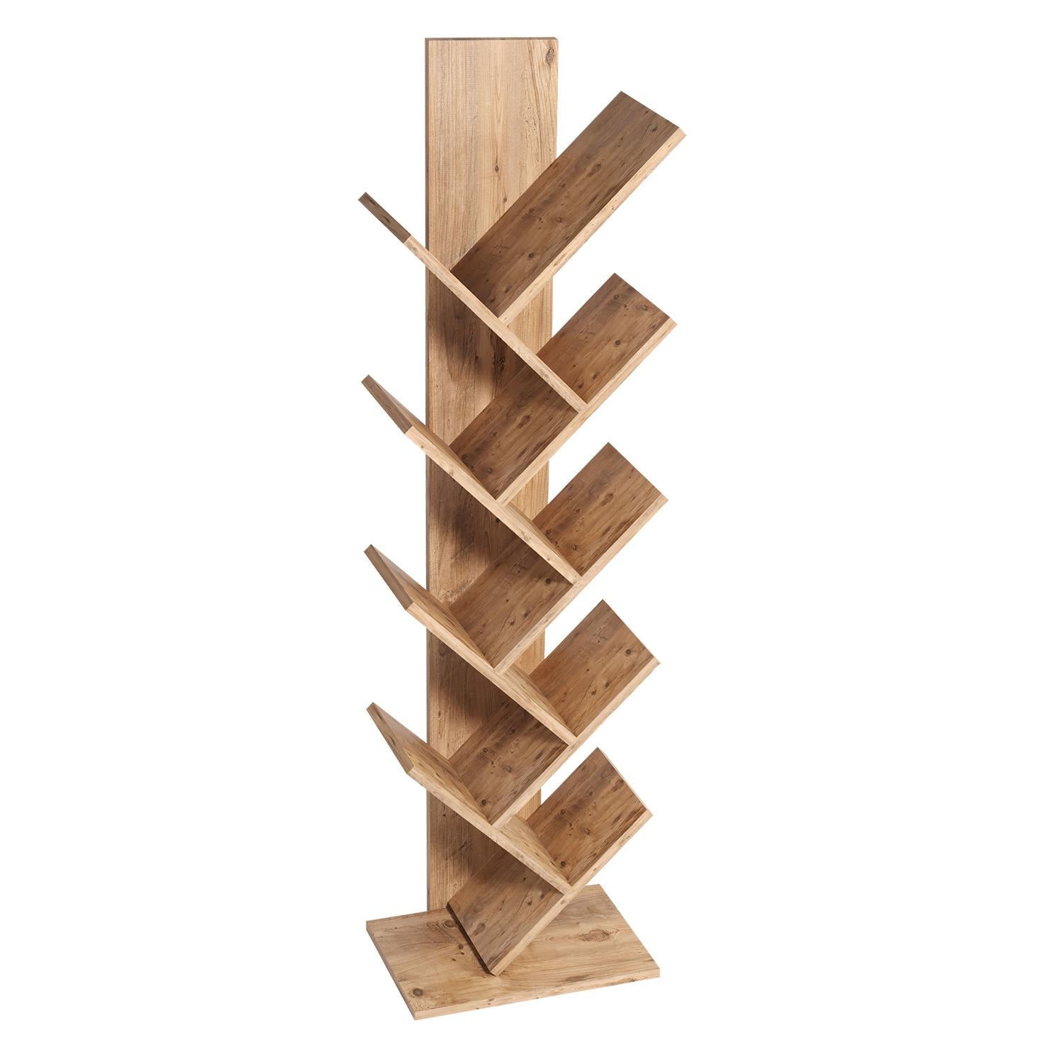 Βιβλιοθήκη AZIZI Δρυς Μοριοσανίδα 35x19.5x130cm - Hippiehome.gr