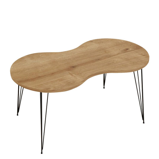 Τραπεζάκι Σαλονιού SADE Δρυς Μοριοσανίδα/Μέταλλο 41x90x40cm - Hippiehome.gr