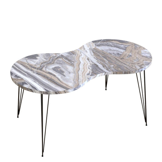 Τραπεζάκι Σαλονιού SADE Γκρι Μοριοσανίδα/Μέταλλο 41x90x40cm - Hippiehome.gr