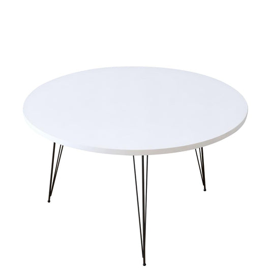 Τραπεζάκι Σαλονιού TAYO Λευκό Μοριοσανίδα/Μέταλλο 90x40cm - Hippiehome.gr