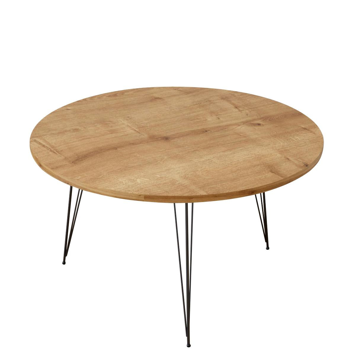 Τραπεζάκι Σαλονιού TAYO Δρυς Μοριοσανίδα/Μέταλλο 90x40cm - Hippiehome.gr