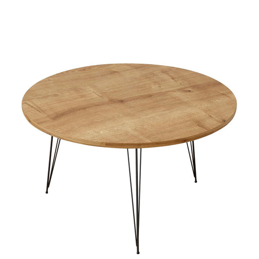 Τραπεζάκι Σαλονιού TAYO Δρυς Μοριοσανίδα/Μέταλλο 90x40cm - Hippiehome.gr