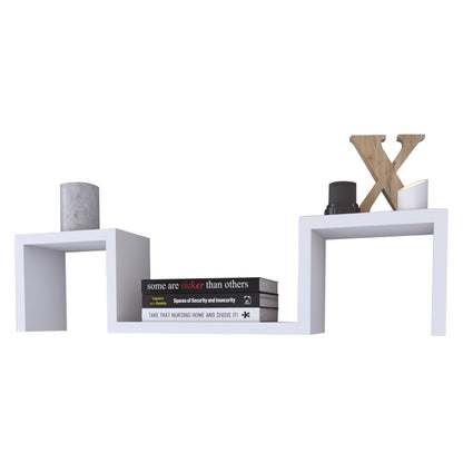 Ράφι Τοίχου ESTERLINE Λευκό Μοριοσανίδα 70x11.7x15cm - Hippiehome.gr