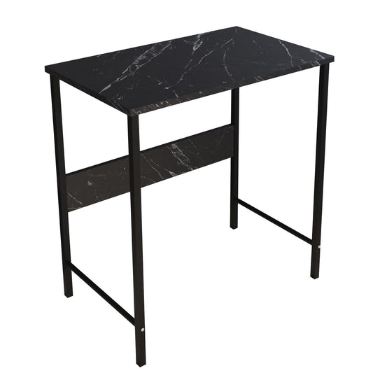 Γραφείο JENSKI Μαύρο/Όψη Μαρμάρου Μέταλλο/Μοριοσανίδα 74x72x45cm - Hippiehome.gr