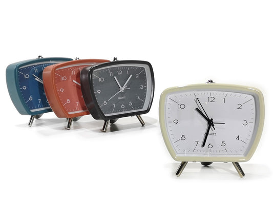 Ρολόι Ξυπνητήρι Μέταλλο/Πλαστικό 14.6x6.6x14.1cm Σε Διάφορα Χρώματα - Hippie Home 