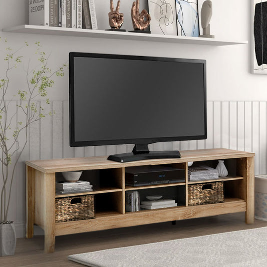 Έπιπλο τηλεόρασης Maddox Megapap χρώμα castillo - oak 150x40x51εκ. - Hippiehome.gr