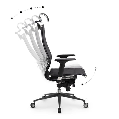 Samurai L2-9D Megapap ergonomic office chair with TS Mesh fabric color black 69x70x125/135cm.