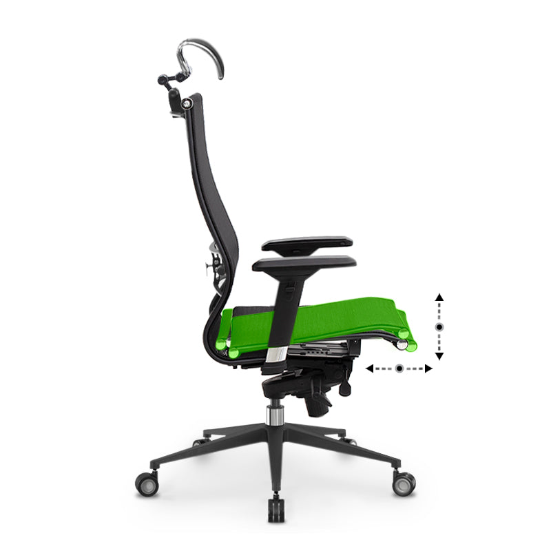 Samurai L2-9D Megapap ergonomic office chair with TS Mesh fabric color black 69x70x125/135cm.