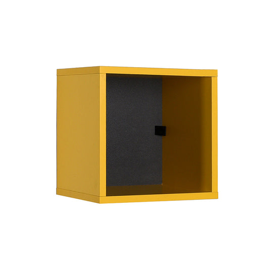 Βιβλιοθήκη στοιβαζόμενη Flat Megapap σε χρώμα κίτρινο 33x19x33εκ. - Hippiehome.gr