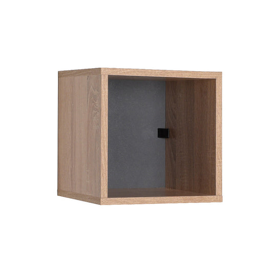 Βιβλιοθήκη στοιβαζόμενη Flat Megapap σε χρώμα sonoma 33x19x33εκ. - Hippiehome.gr