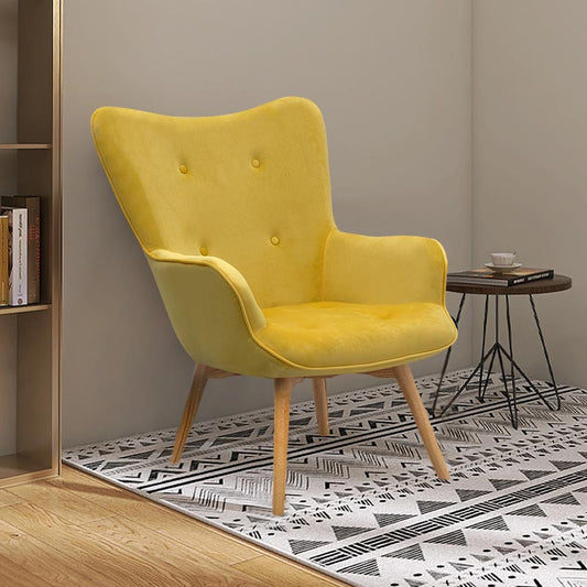 Πολυθρόνα Victoria Megapap βελούδινη χρώμα κίτρινο 71x75x96εκ. - Hippiehome.gr