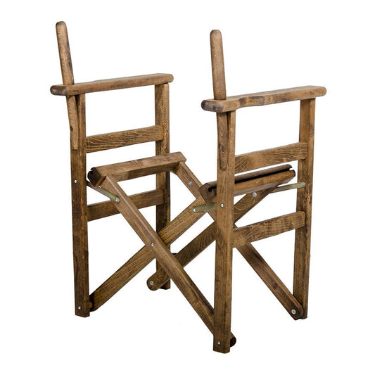 Πολυθρόνα σκηνοθέτη Klara Megapap πτυσσόμενη (μόνο σκελετός) ξύλο οξιάς σε καρυδί εμποτισμού 61x51x86εκ. - Hippiehome.gr