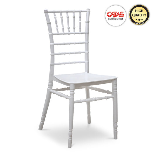 Καρέκλα catering Tiffany Megapap πολυπροπυλενίου χρώμα λευκό 40x40,5x91εκ. - Hippie Home 