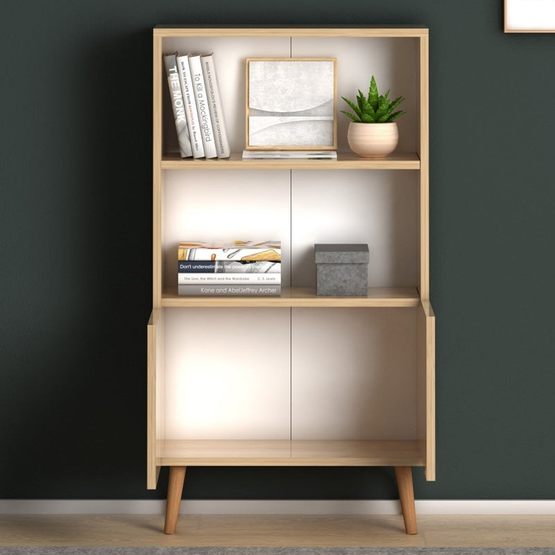 Βιβλιοθήκη μελαμίνης Cube Megapap χρώμα oak 60x24x110εκ. - Hippie Home 