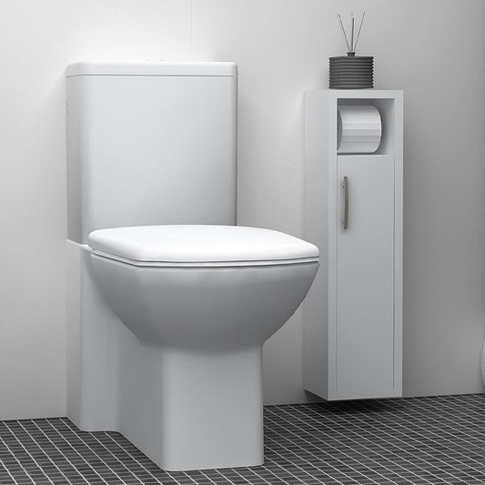 Στήλη μπάνιου μελαμίνης Murray Megapap χρώμα λευκό 16x14x70εκ. - Hippie Home 