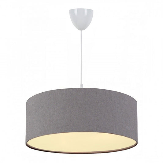 Φωτιστικό οροφής Monahan Megapap υφασμάτινο χρώμα γκρι 38x20x70εκ. - Hippiehome.gr