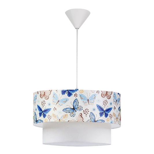 Φωτιστικό οροφής Goofy Megapap υφασμάτινο μονόφωτο με χαριτωμένες πεταλούδες 30x20x70εκ. - Hippiehome.gr