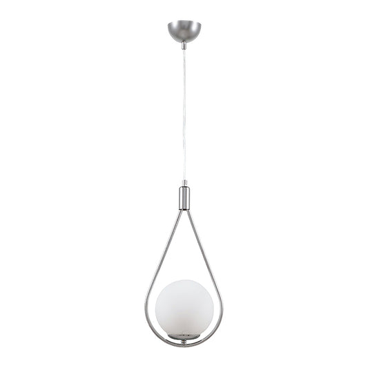 Φωτιστικό οροφής Shemesh Megapap E27 μεταλλικό μονόφωτο χρώμα ασημί 20x20x85εκ. - Hippiehome.gr