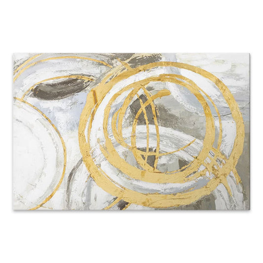 Πίνακας σε καμβά "Exotic Circles" Megapap ψηφιακής εκτύπωσης 140x100x3εκ. - Hippiehome.gr