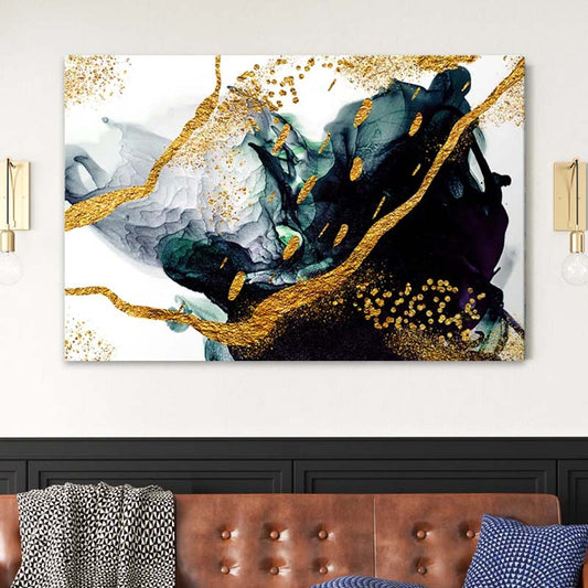 Πίνακας σε καμβά "Sapphire" Megapap ψηφιακής εκτύπωσης 140x100x3εκ. - Hippiehome.gr