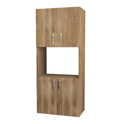 Ντουλάπα κουζίνας Armando Megapap μελαμίνης χρώμα honey oak 60x32x140εκ. - Hippie Home 