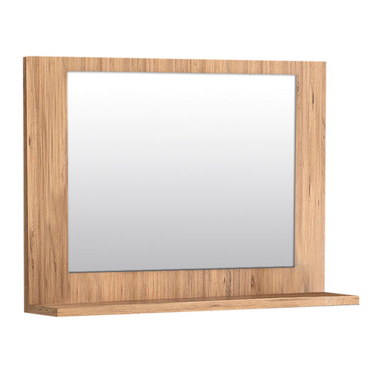 Καθρέφτης μπάνιου Devlin Megapap από μελαμίνη χρώμα pine oak 60x10x45εκ. - Hippie Home 