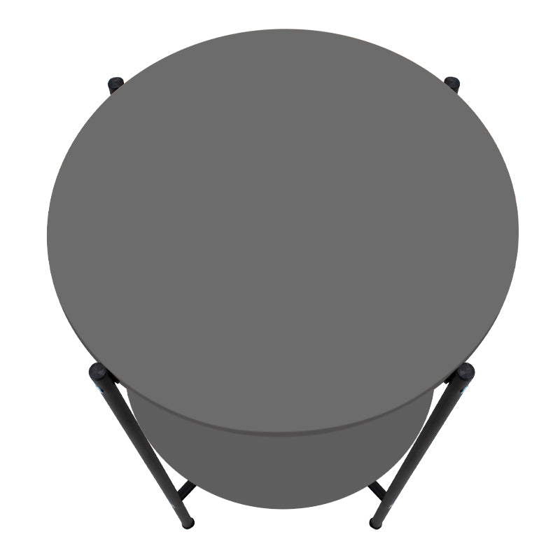 Βοηθητικό τραπεζάκι Argento Megapap μεταλλικό - μελαμίνης χρώμα ανθρακί 43x43x60εκ. - Hippiehome.gr