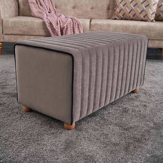 Σκαμπώ Mabel Megapap βελούδινο χρώμα γκρι 80x40x40εκ. - Hippiehome.gr