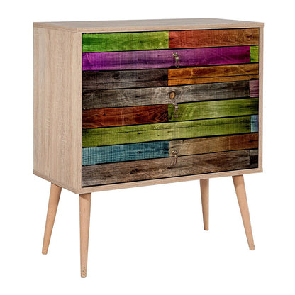 Soho Megapap melamine chest of drawers sonoma color 80x40x90cm.