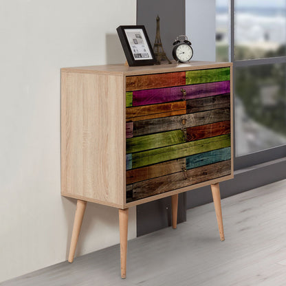 Soho Megapap melamine chest of drawers sonoma color 80x40x90cm.