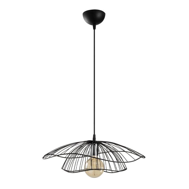 Φωτιστικό οροφής Yildo Megapap E27 μεταλλικό μονόφωτο χρώμα μαύρο Φ50x111εκ. - Hippiehome.gr