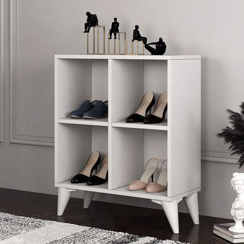 Console - Bookcase Oliver Megapap color white 65.4x30x80.4cm.