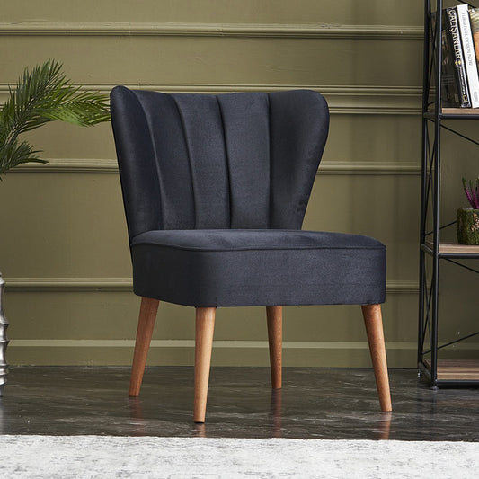 Καρέκλα Layla Megapap υφασμάτινη χρώμα ανθρακί 64x59x84εκ. - Hippie Home 