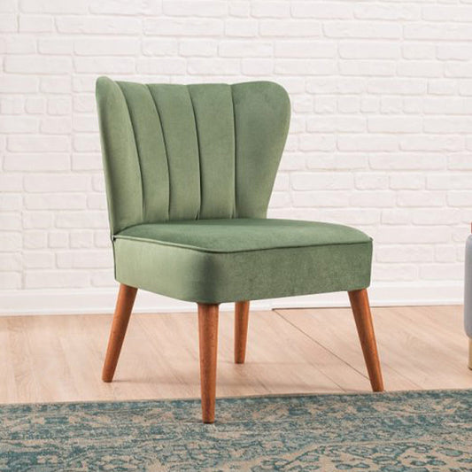 Καρέκλα Layla Megapap υφασμάτινη χρώμα πράσινο 64x59x84εκ. - Hippie Home 