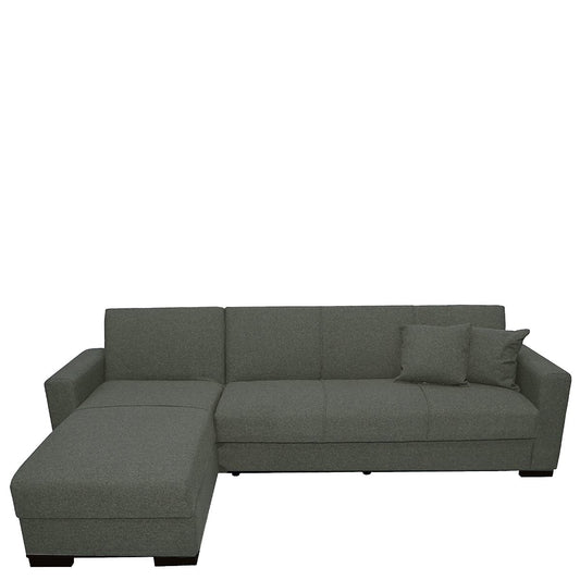 Καναπές Κρεβάτι Γωνιακός JOSE Γκρι 270x165x84cm - Hippie Home 