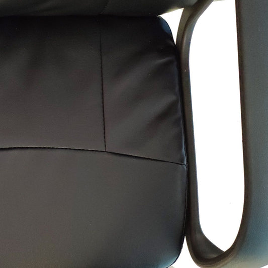 Καρέκλα Γραφείου ABA Μαύρο PVC 53x49x85-97cm - Hippiehome.gr